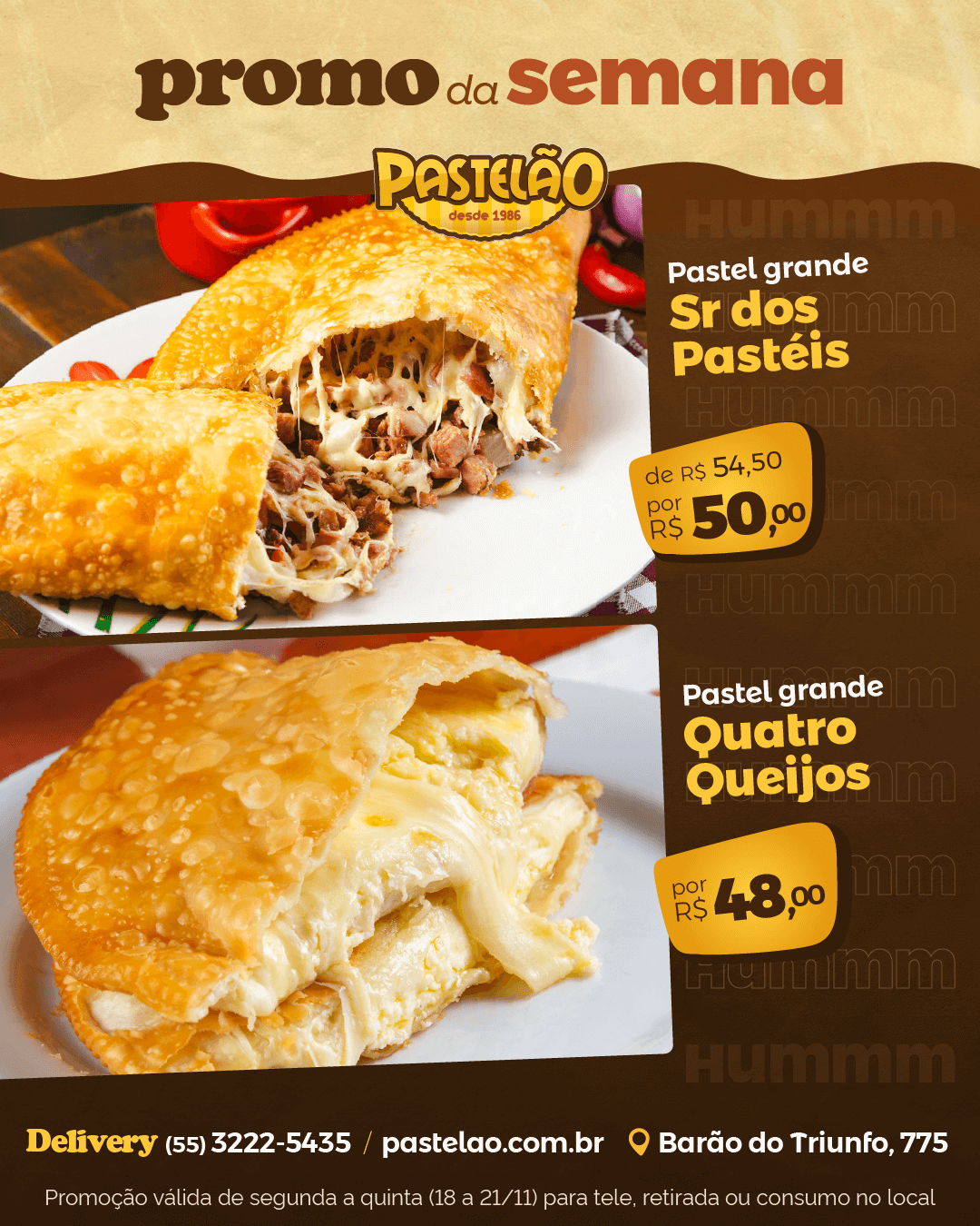 Promoção do Pastelão